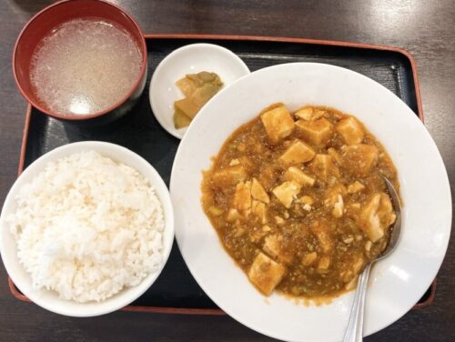 和平の麻婆豆腐定食