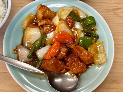 七面鳥（高円寺）の酢豚ライス