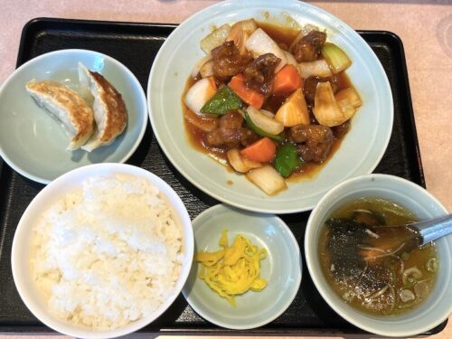 寿楽（大久保）のスブタ定食