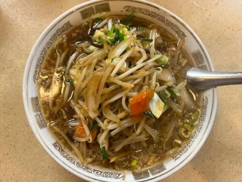 徳大（荻窪）のたっぷり野菜そば
