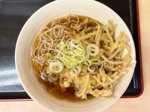 天花そば(築地)のきんぴら天そば