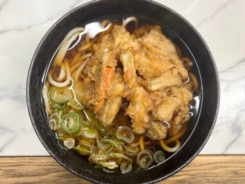 大和屋(中延)のにんじんごぼう天細うどん