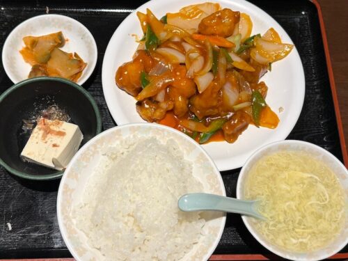 帝里加（汐留）の酢豚定食
