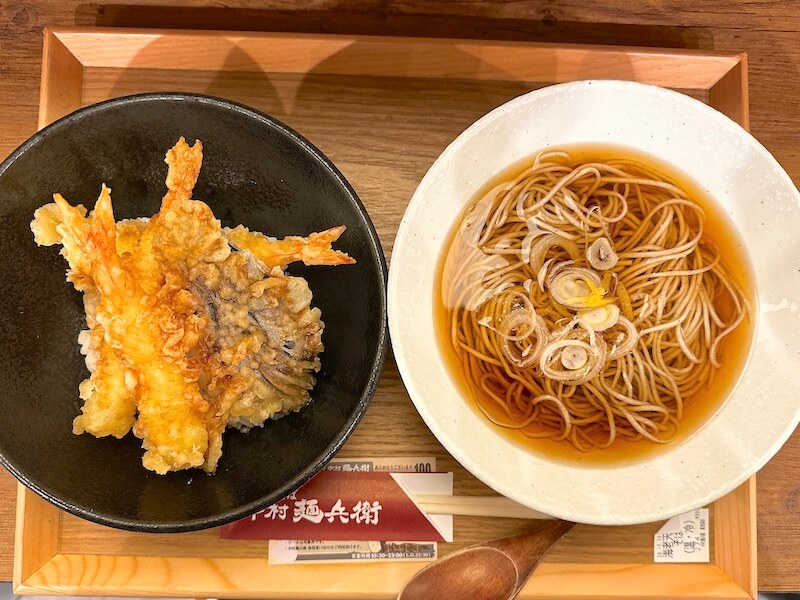中村麺兵衛の海老天丼セット
