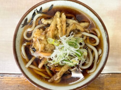 六文そば(中延)のごぼう天うどん