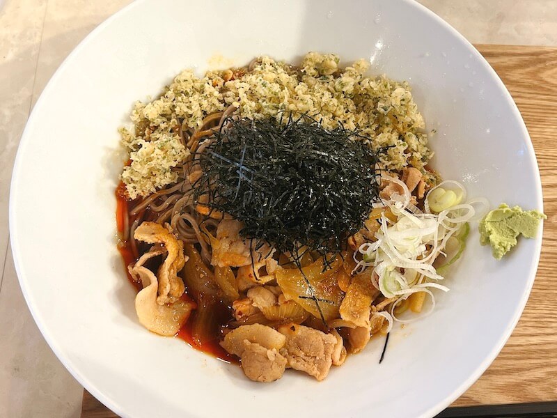 風雷庵（浅草）の冷やし肉そば