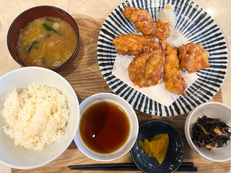 風雷庵（浅草）のとり天定食