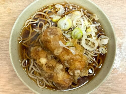 六文そば金杉橋店のちくわ天そば