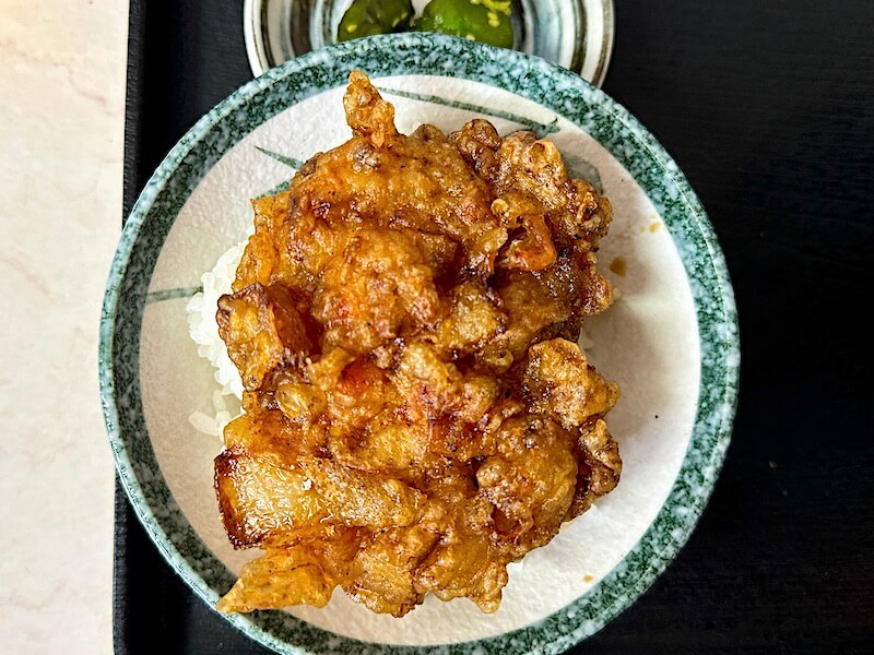 みまつ（馬喰横山）の半かき揚げ丼