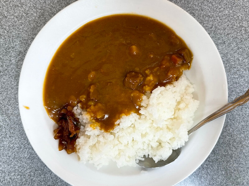 道中そば（五反田）のカレーライス