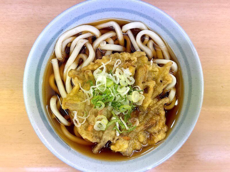 爽亭のごぼう天うどん