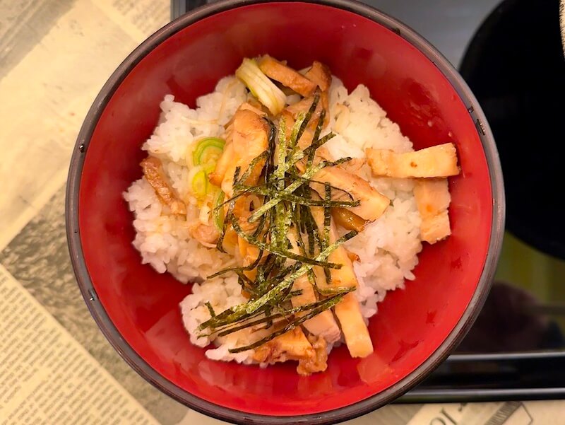 のじろうのミニチャーシュー丼