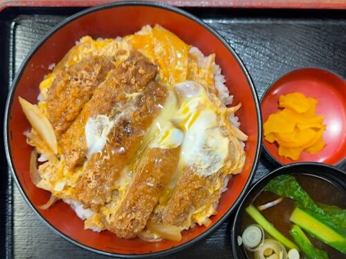 更科（新宿御苑）のカツ丼