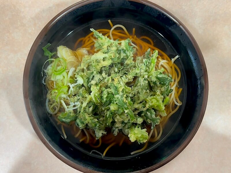八起そば(町屋)の春菊天そば