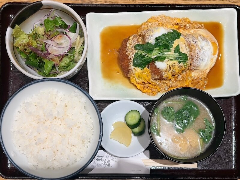 㐂道庵(神保町)のかつ煮定食