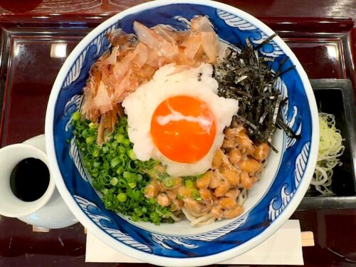 二鼓(浜松町)の冷やし納豆そば