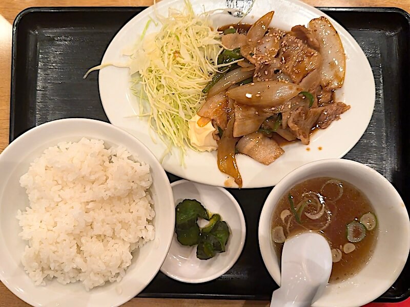 天宝(渋谷)のスタミナ焼き定食