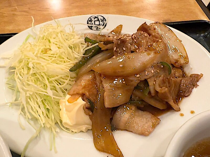 スタミナ焼きは濃いめでご飯が進む味