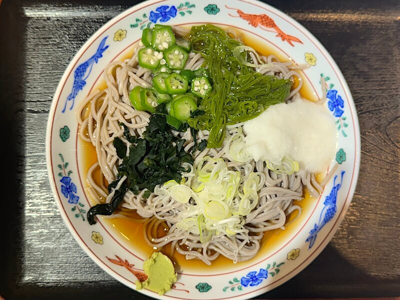 笠置そば内神田店のネバネバそば