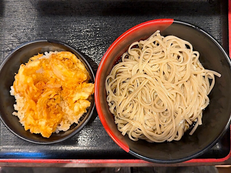 蕎麦たかね（茅場町）のミニ天丼セット