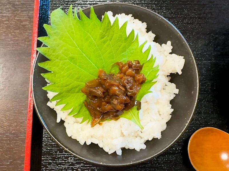 ふ代そば処三田庵(恵比寿)の青唐辛子ご飯