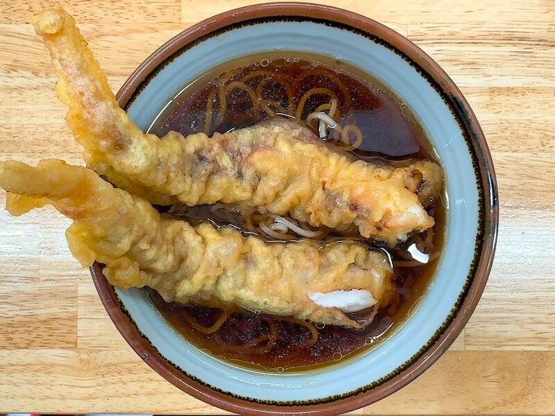 笠置そば深川店のゲソ天そば
