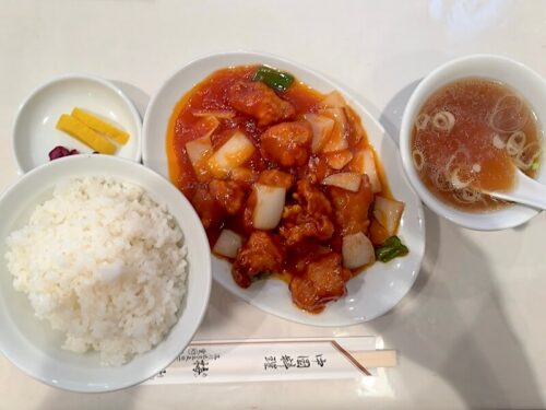 梅林（五反田）の酢豚定食