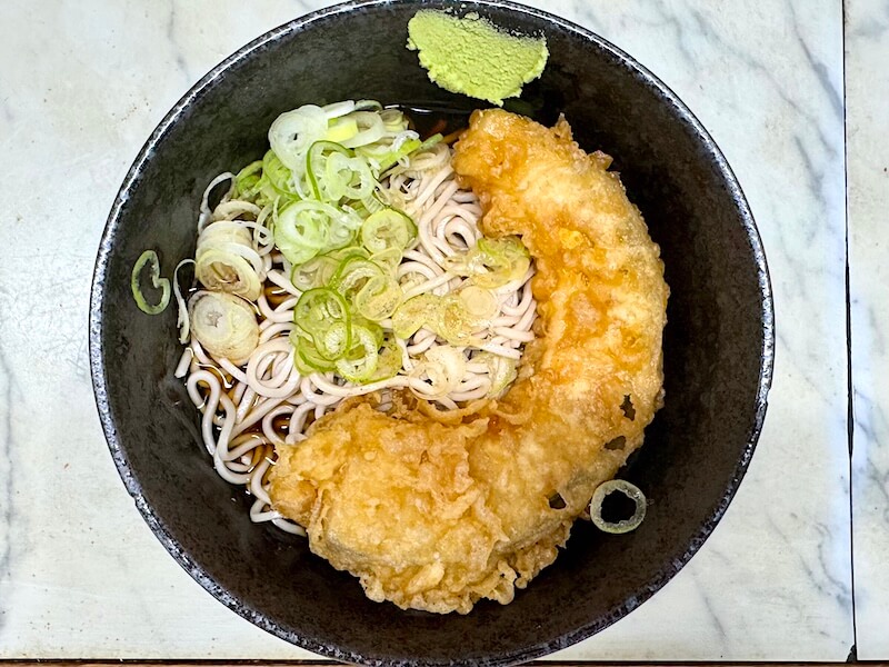 大和屋（中延）の冷やしかぼちゃ天そば