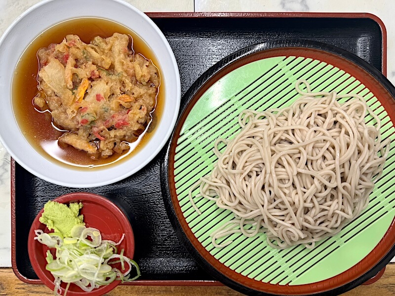 大和屋（中延）の天もりそば（かき揚げ）