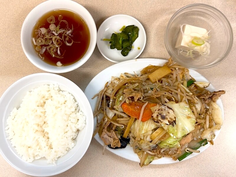 福すい(淡路町/小川町)の肉野菜炒め
