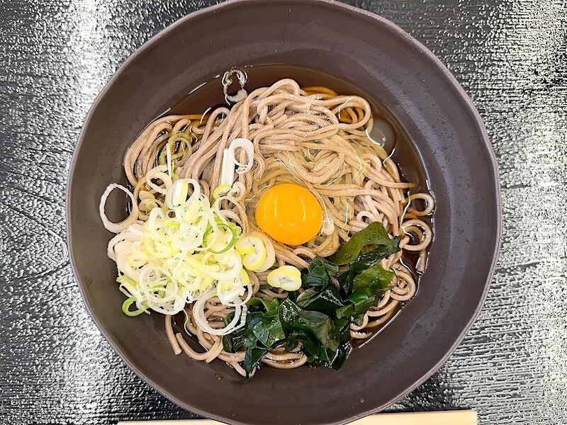 みさわ（新泉）の冷やし月見そば