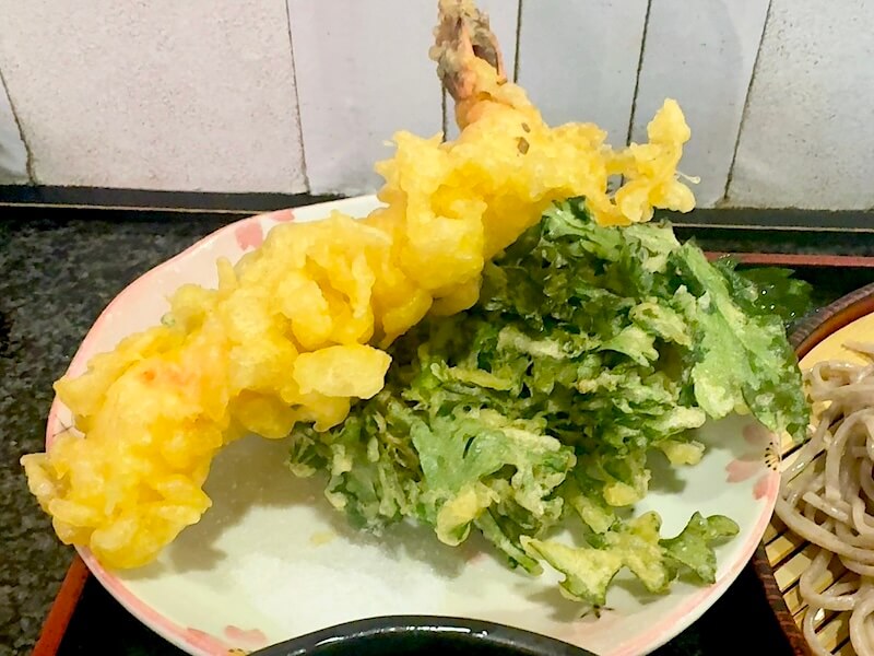 大海老天と春菊天