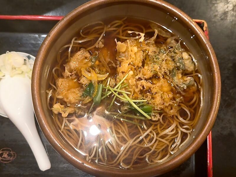 神田尾張屋本店のかき揚げそば