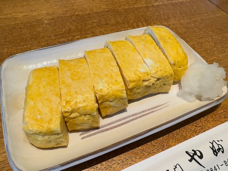 二天門やぶ（浅草）の玉子焼き