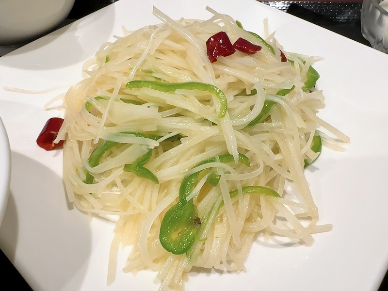 1833（巣鴨）のジャガイモ細切り炒め定食２