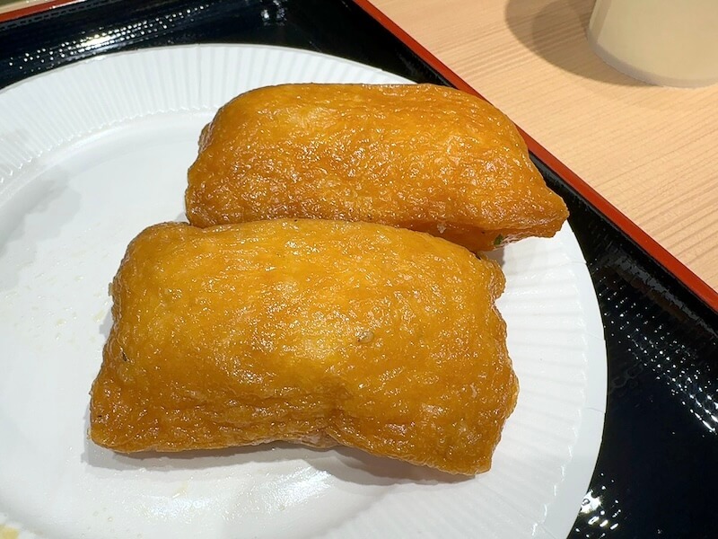 よもだそば二八のいなり寿司