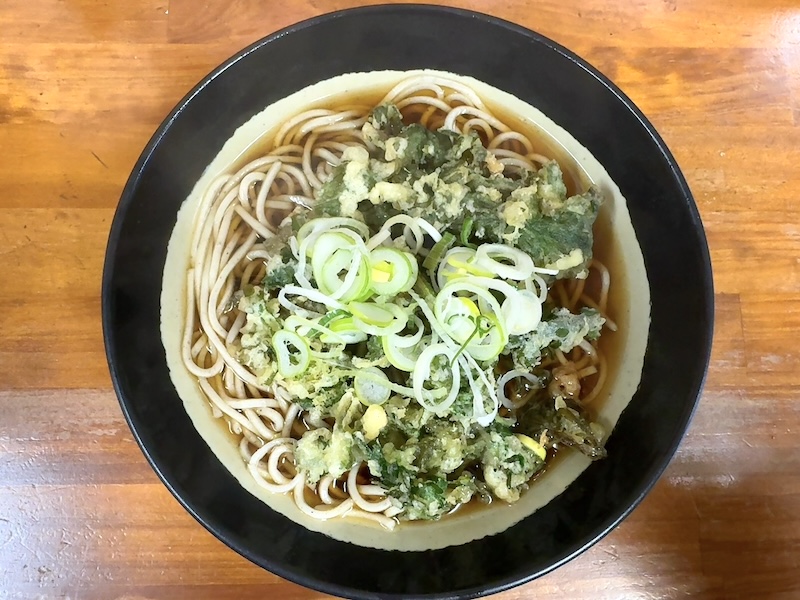 釜家の春菊天そば