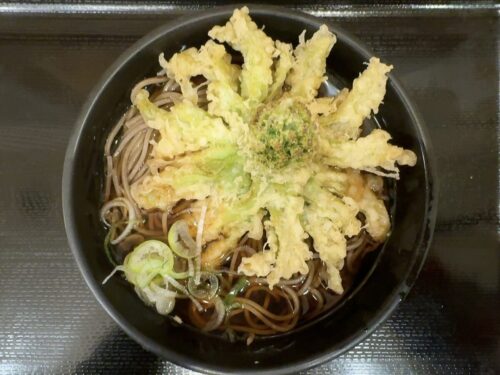 よもだそばのふきのとう天そば