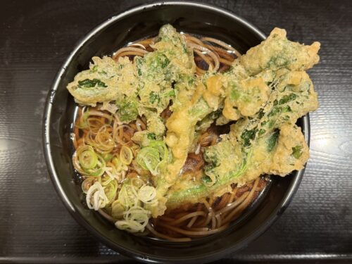 よもだそばの菜の花天そば