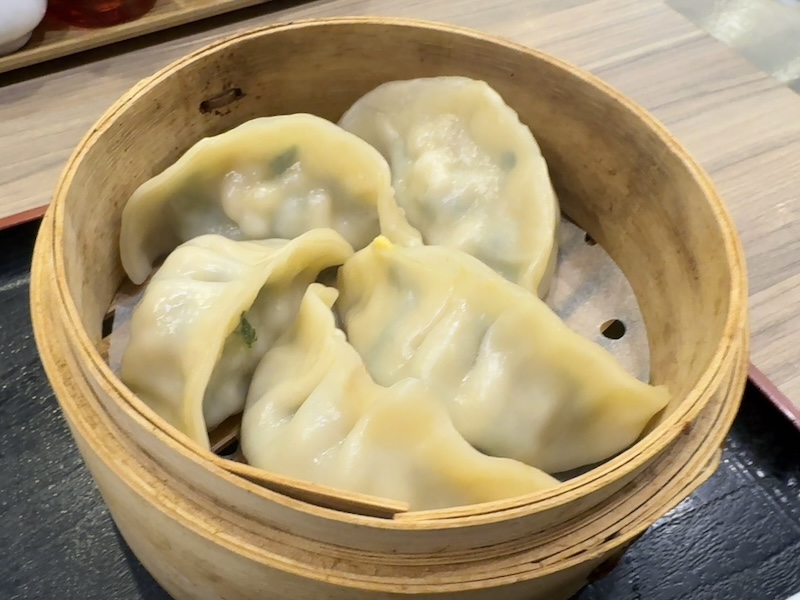 光華亭の付け合わせセット定食 海鮮蒸し餃子2