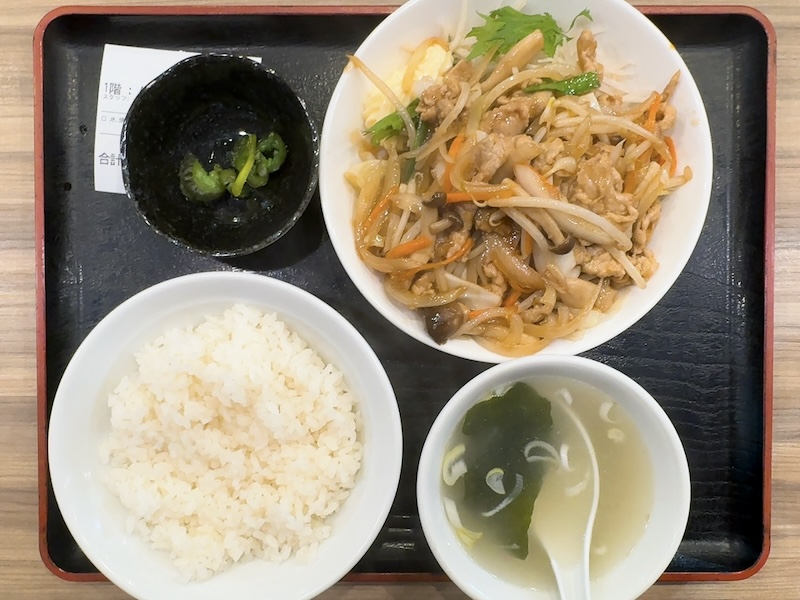 光華亭の焼肉定食