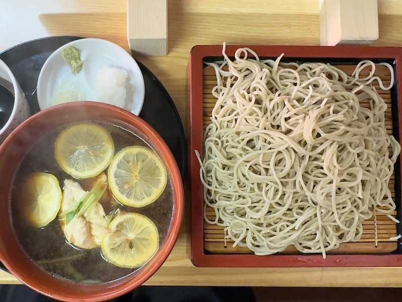 神田錦町更科のレモン鶏つけそば