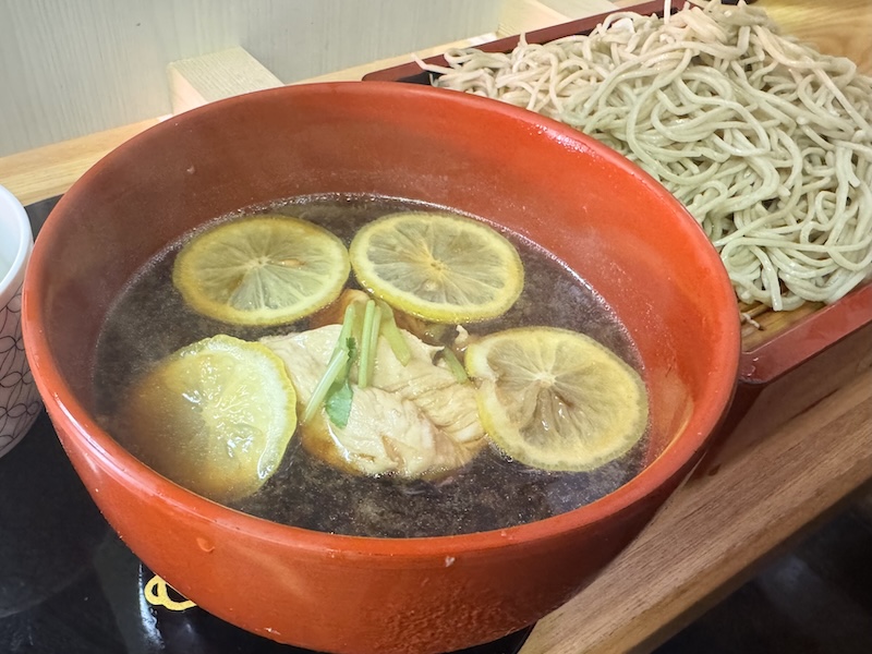 神田錦町更科のレモン鶏つけそば