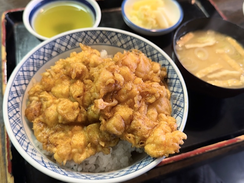 翁庵のイカ丼