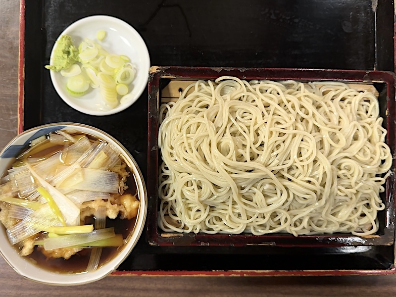 翁庵のネギせいろ