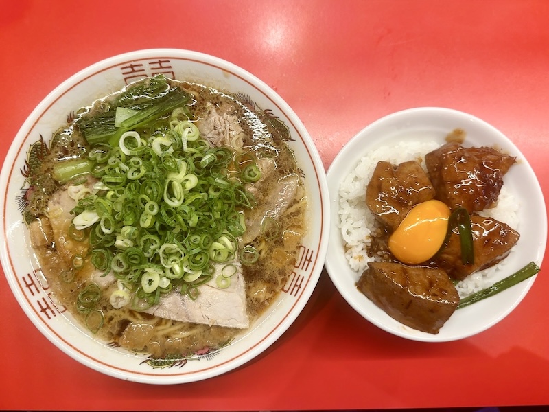 レバニラ中華満腹のラーメンセット