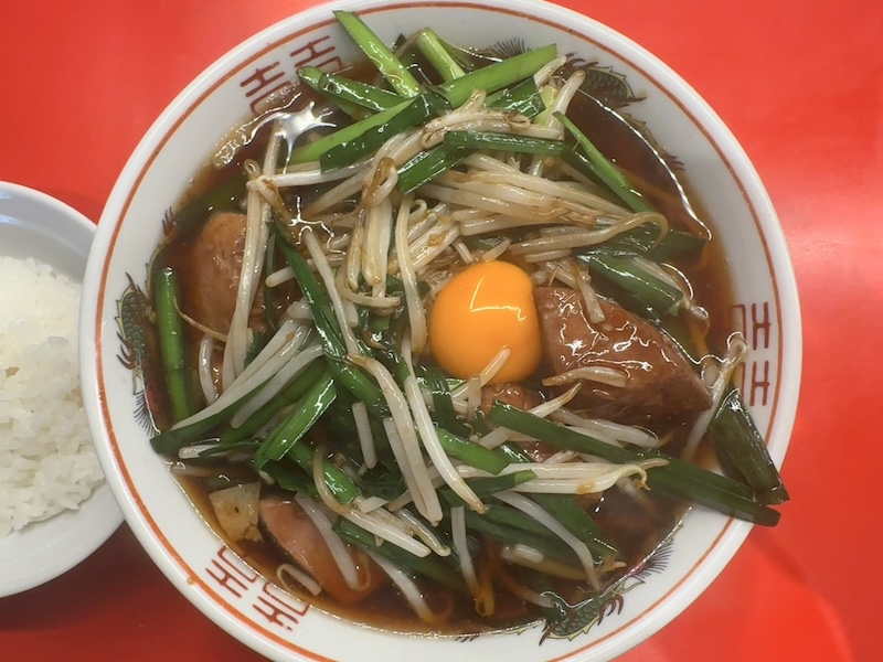 レバニラ中華満腹のレバニラ中華そば1