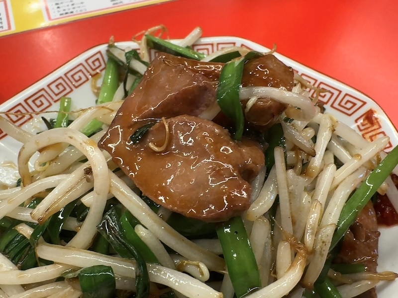 レバニラ中華満腹のレバニラ定食2